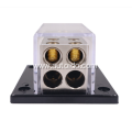 4 Way Audio Power/Ground Cable Splitter Distribution